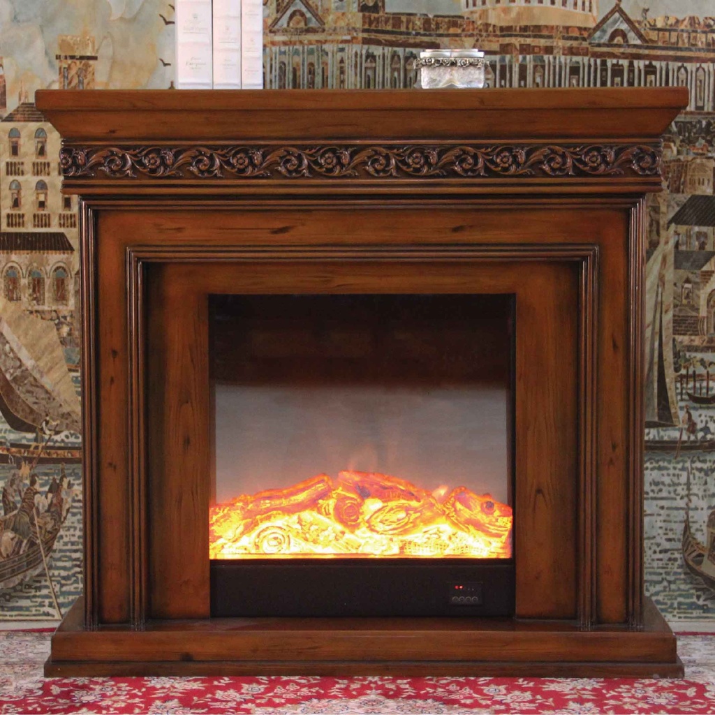 CHIMENEA VA533SS# F2-A# CHOCOLATE 120X32X111CM 110V