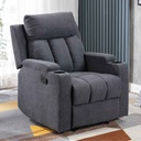 SOFA RECLINABLE TELA CR6315C001# GRIS-C547# 1PUESTO