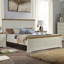 CAMA KING 1.93X2.03M BORDEAUX# BLANCO+SOMIER 38CM 5CJ