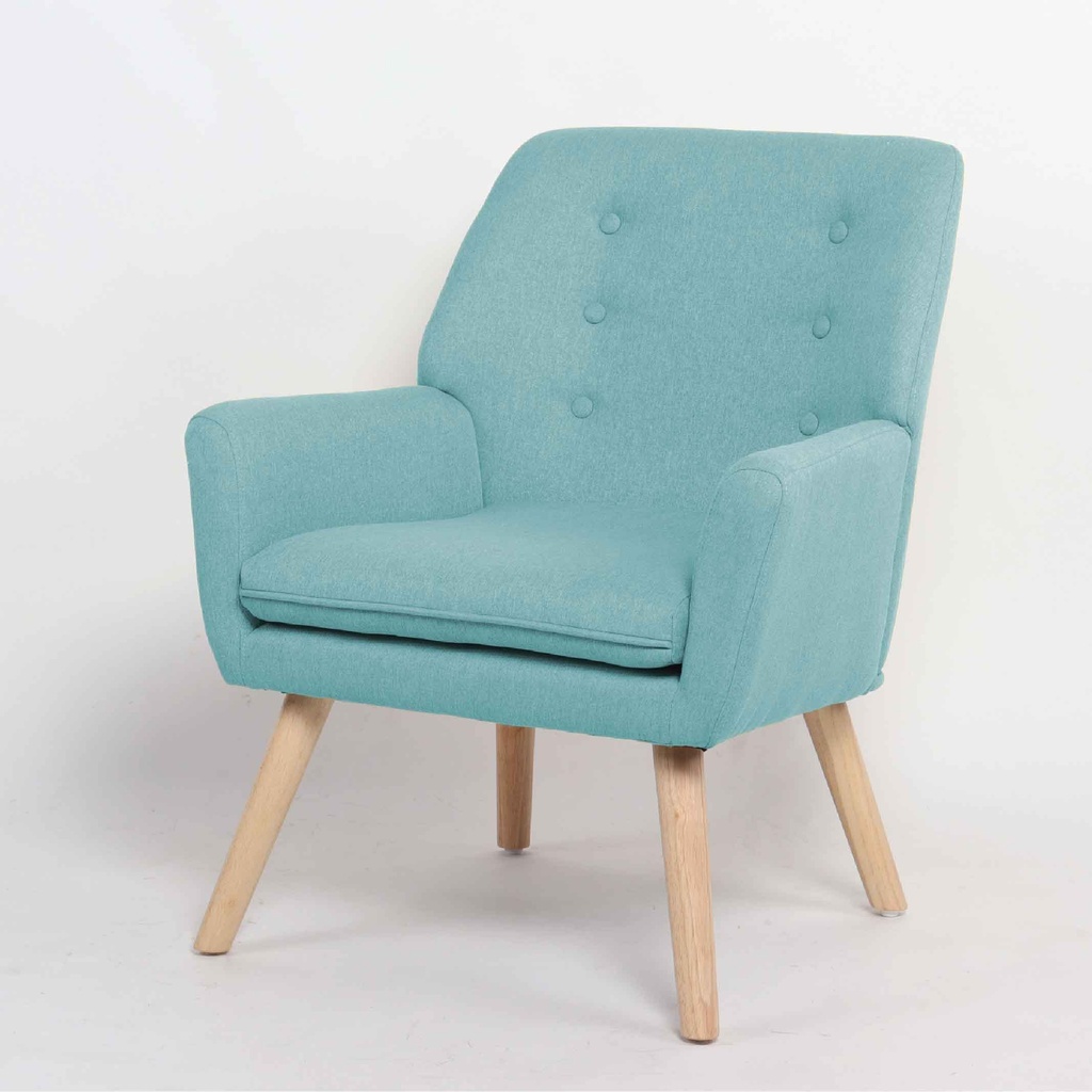 SILLA POLTRONA AR-1808K/QH-8808K# PATAS COLOR NATURAL# BLUE F1606-7#