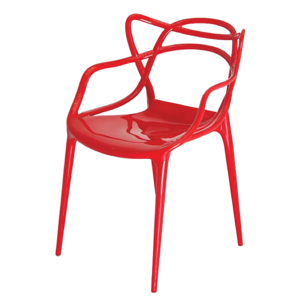 SILLA TERMOPLASTICA 173-APC# COLOR ROJO BRILLO