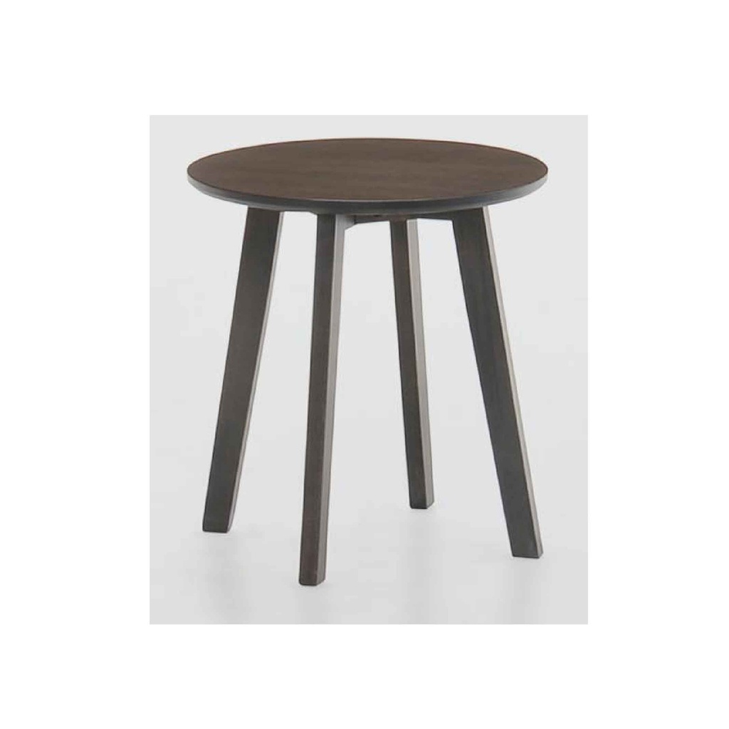 MESITA ESQUINERA REDONDA PINO TEA# 46X51CM CHARCOAL