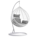 MIMBRE GUIRNALDA N-854# BLANCA COJIN GRIS