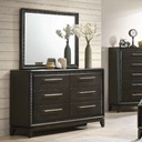 PEINADORA B6540-1# C/ESPEJO B6540-11#  6 GAVETAS