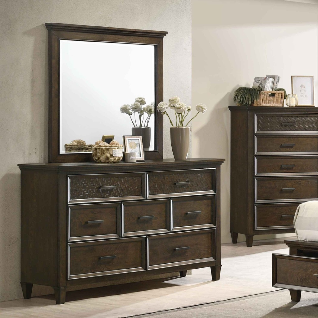 PEINADORA B6510-1# C/ESPEJO B6510-11# 7 GAVETAS