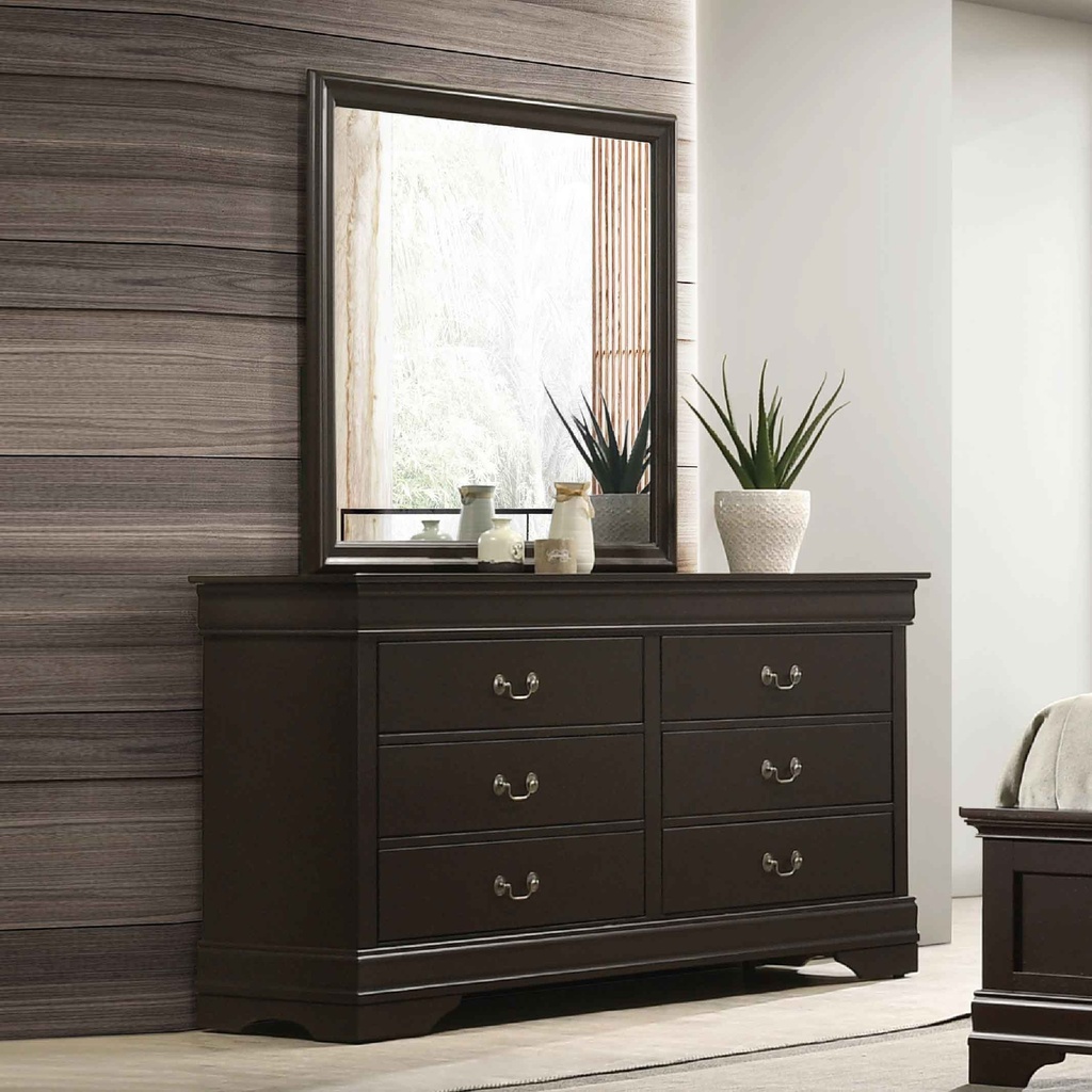 PEINADORA FBDSRA-0017A# CARTER DARK MERLOT II# C/ESPEJO FBMIRR-0084B 6GV 155X45X183CM 2CJ