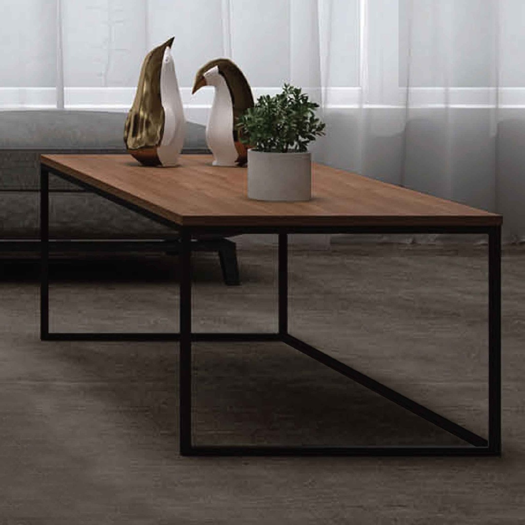 MESITA DE CENTRO B006TC004001# B006TC804001# M21WALNUT+BLACK# 120X60X45CM