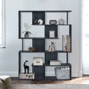 LIBRERO BS-8120# CD 7443-PM-3D-NEGRO+CD 7443-PM-3D-NEGRO# 120X30X180CM