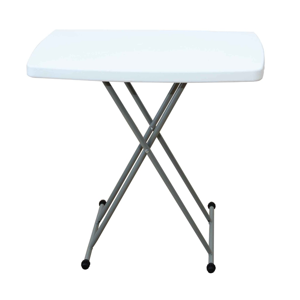 MESA PLASTICA PLEGABLE A76A# PERSONAL RECT 76X50X74CM TUBO 19MM SOBRE 40MM