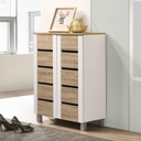 ZAPATERA SC20 GINNY #COLOR BLANCO# 2 PUERTAS 60X32X88CM