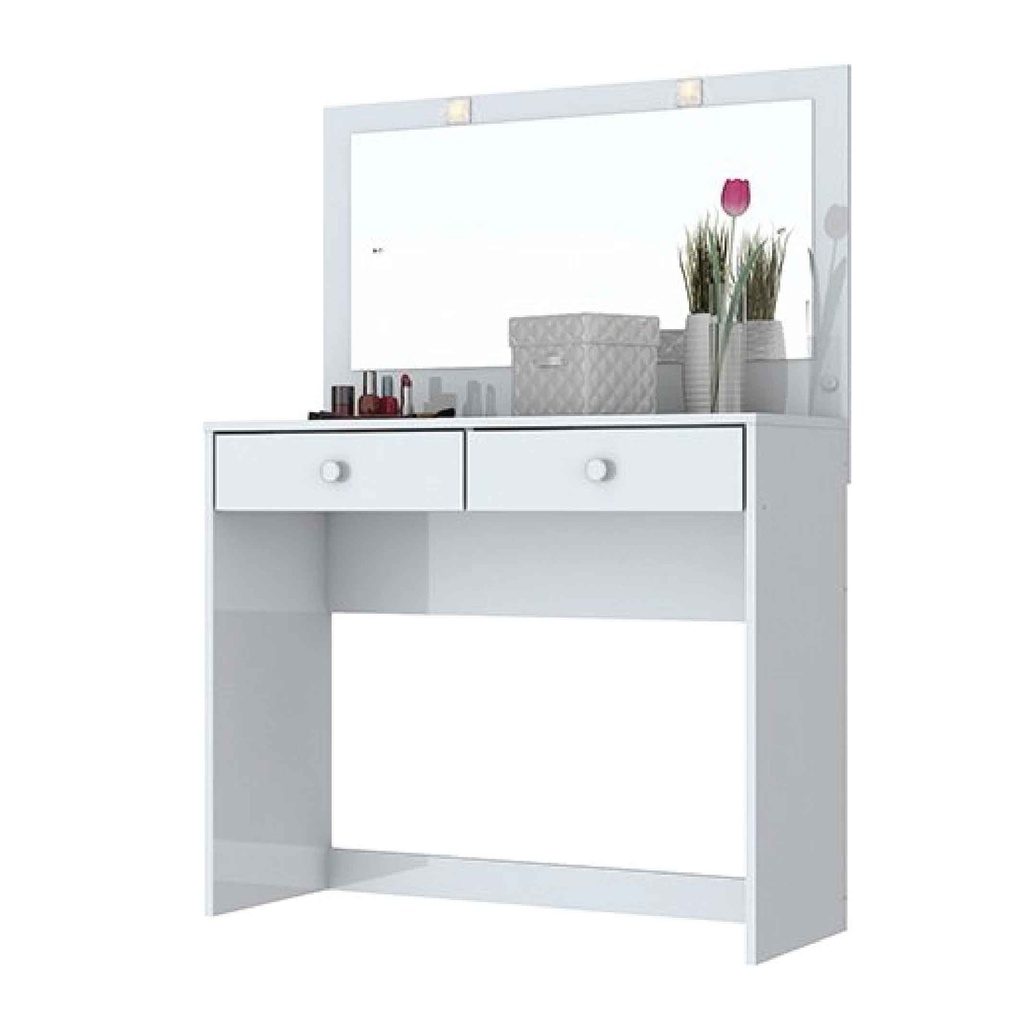 PEINADORA DAILA# D908-10# 133X91X41CM BLANCA + CONECTOR