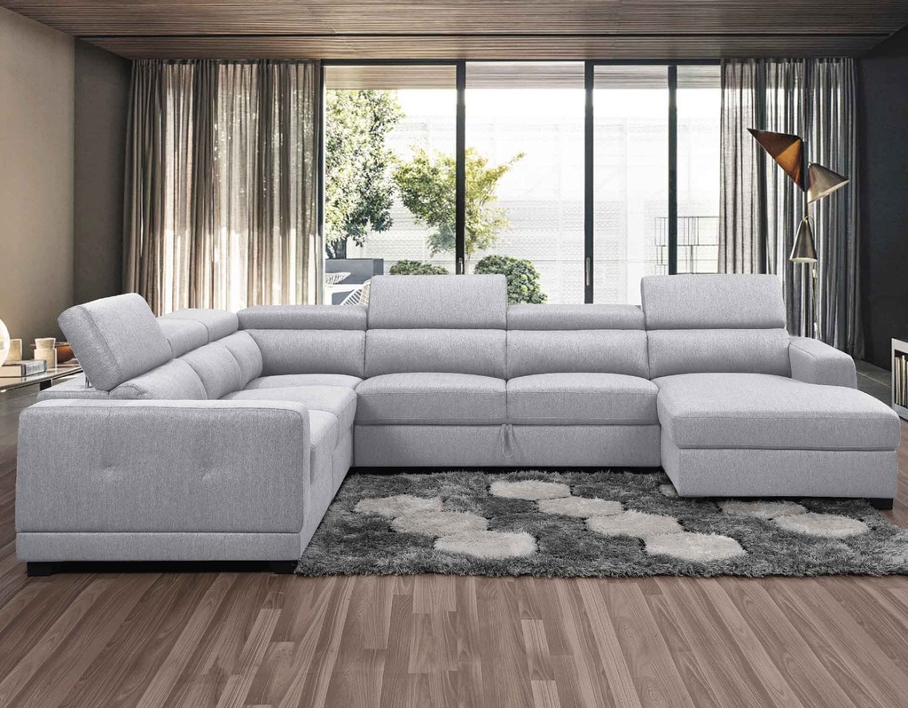 SOFA TELA L* LY8906# WZ2317-1# GRIS CLARO 1S+CR+2S+J+CH 5PZ