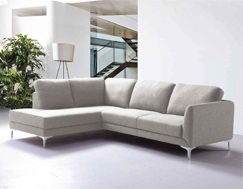 SOFA TELA L* V1263#  3P+CLEOP PTA/METAL