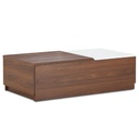 MESITA B008TC8140008# WALNUT/WHITE# 129X70X39CM