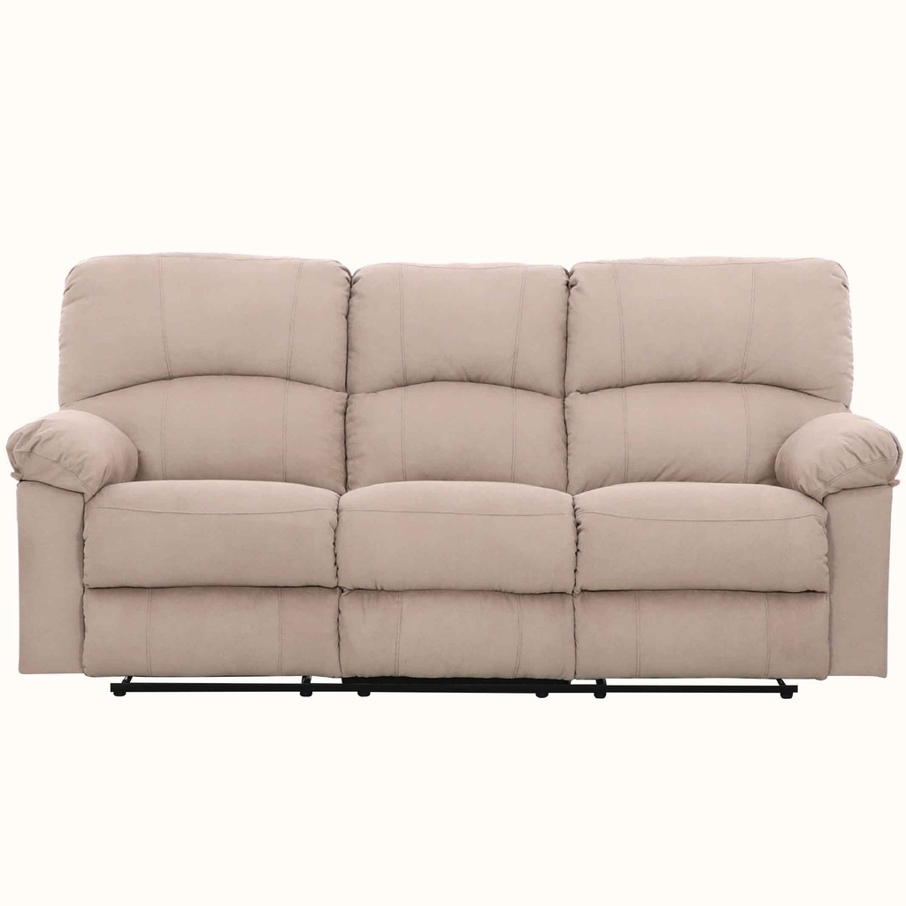 SOFA RECLINABLE TELA R9927A53D# 3PUESTOS# MOCA-C559