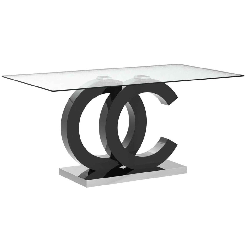 MESA COMEDOR VIDRIO DI-23# 160X90X76CM