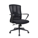 SILLA OFICINA FX-1023M# NEGRA C/BRAZO