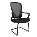 SILLA OFICINA VISITA M17V# RESP/MALLA NEGRA