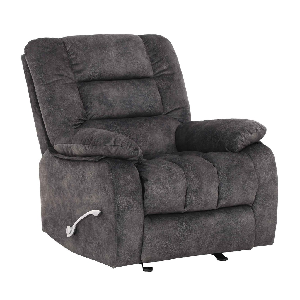 SOFA RECLINABLE TELA CR0504OF31D# 1 PUESTO GRIS D204# MECEDORA