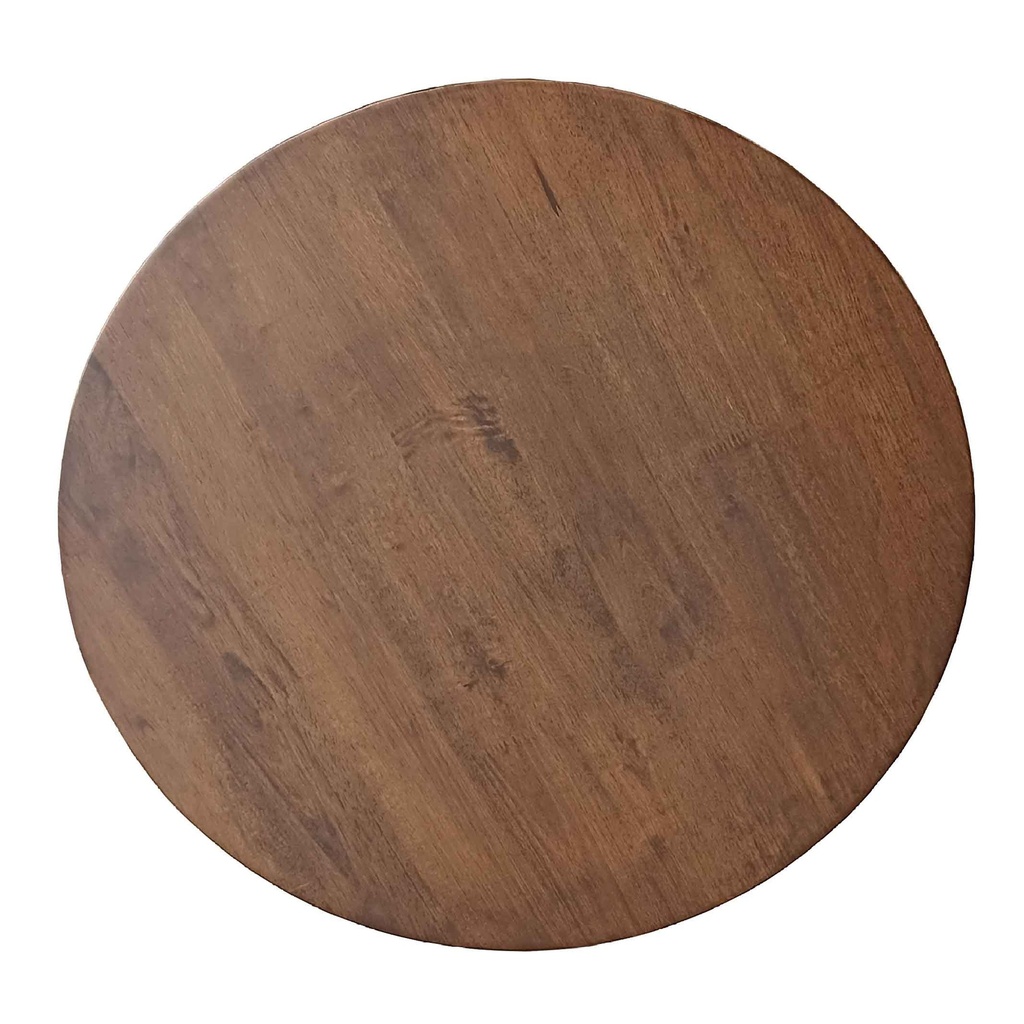 SOBRE DE MESA REDONDA SOLID WOOD TOP# RD600# 600X600X15MM WALNUT MADERA SOLIDA