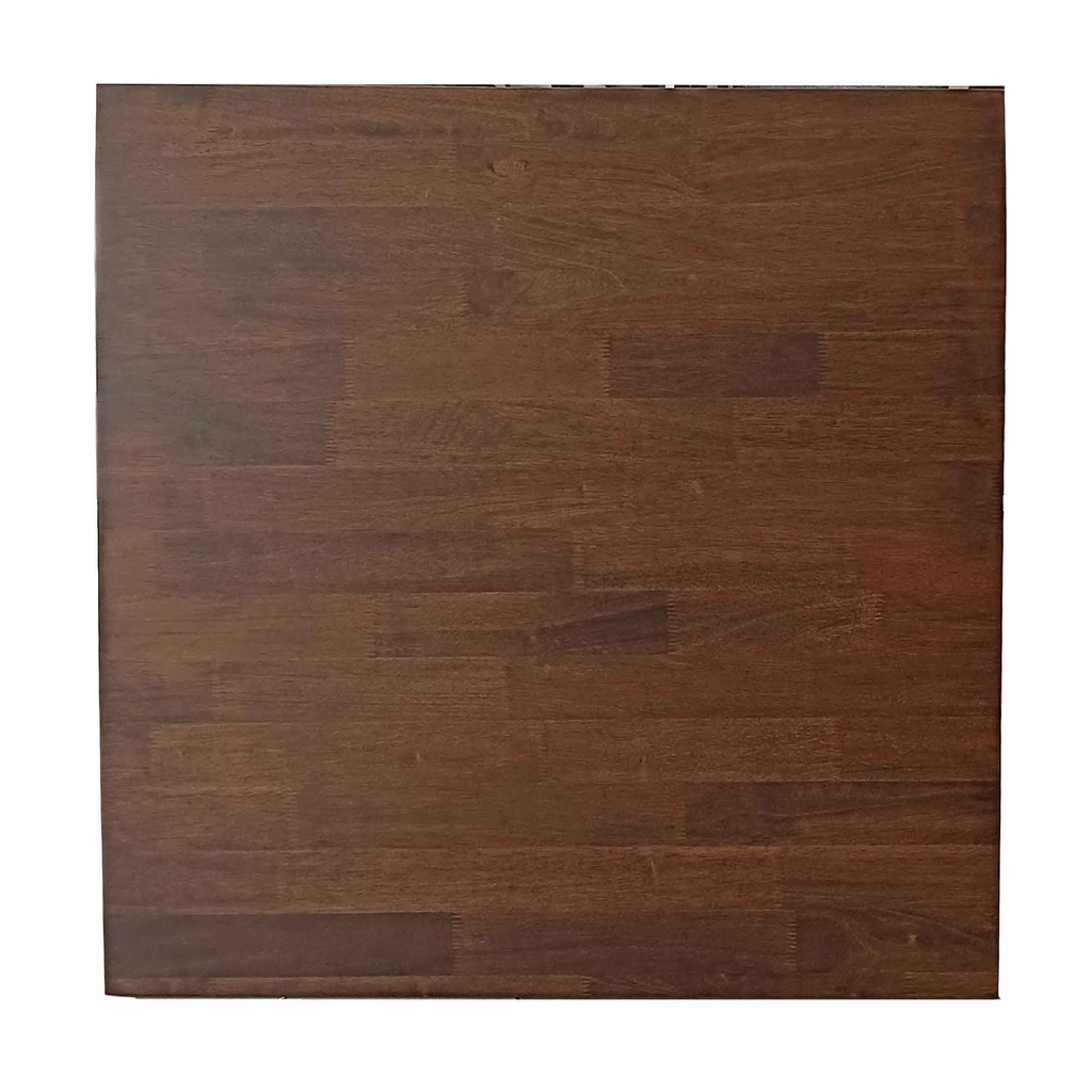 SOBRE DE MESA CUADRADA SOLID WOOD TOP# 700X700X15MM WALNUT MADERA SOLIDA