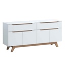 BUFETERO SIMONA-MFC 7716# BLANCO# 160X40X75CM 2CJ