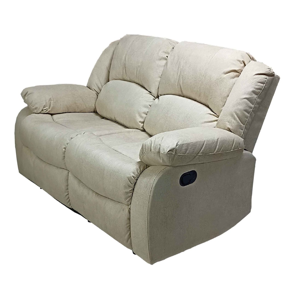 SOFA RECLINABLE TELA RR9393BF52DM# CENTER-BROWN J385# 2PUESTOS