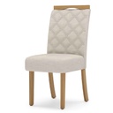 SILLA DE COMEDOR BELLA# S25-502# NATURAL/LINO