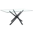 MESA COMEDOR VIDRIO T-834# RECTANGULAR 160X90X75CM