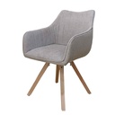 SILLA DE COMEDOR MC-235# GIRATORIA PATAS DE MADERA
