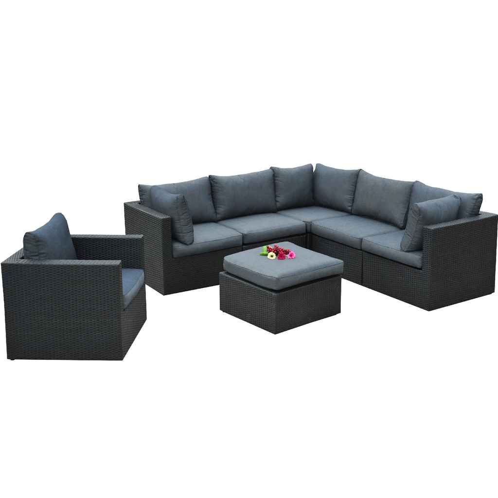 MIMBRE SOFA L* GC-1159A-ARP (3)+GC-1164A-ARP (2)+GT-1141A-ARP MESITA+ GC-1160A-ARP# W101# COJINES F004#