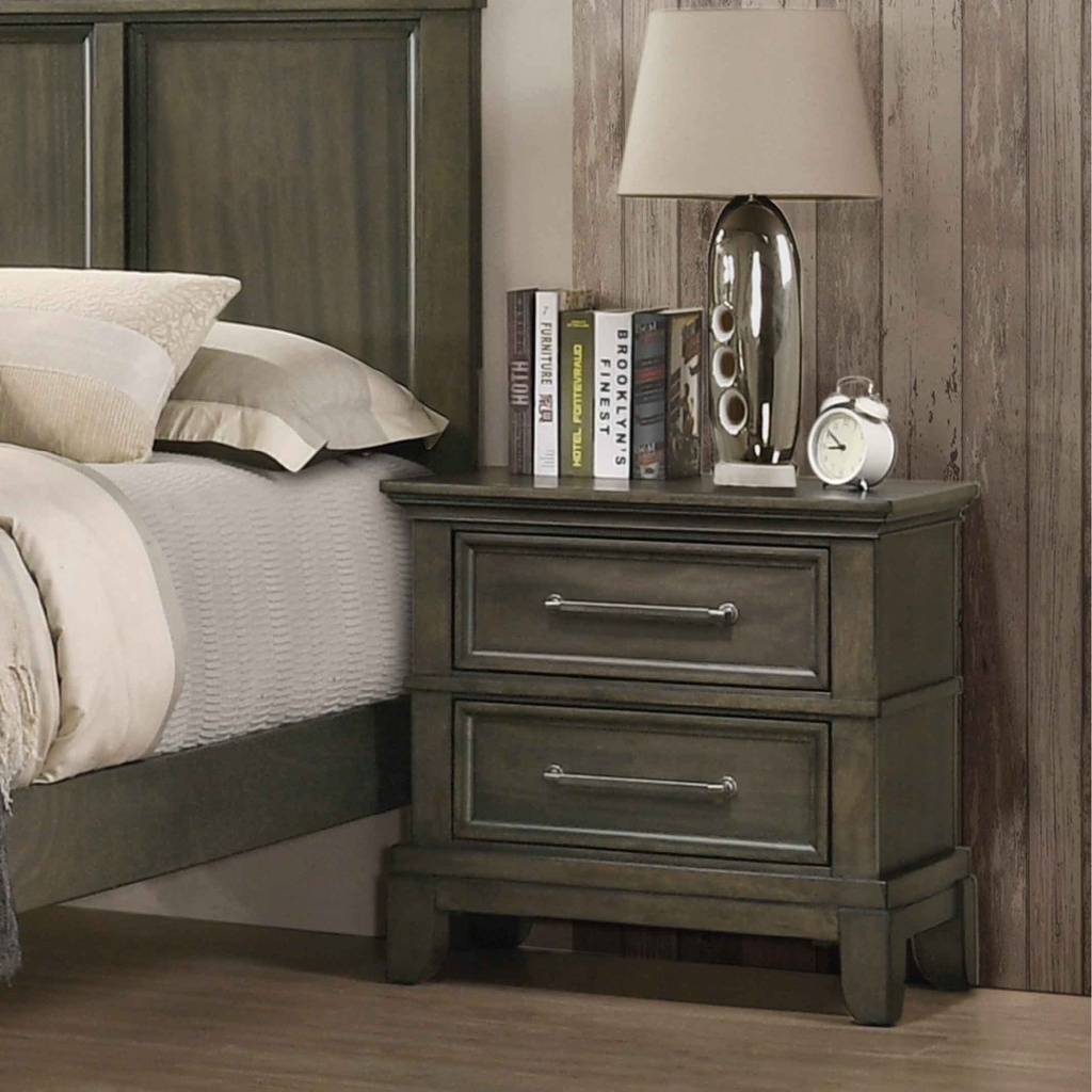 MESITA DE NOCHE FBNSTA-0319A# LINDEX# SLGREY# 66X40X65CMS 2GV