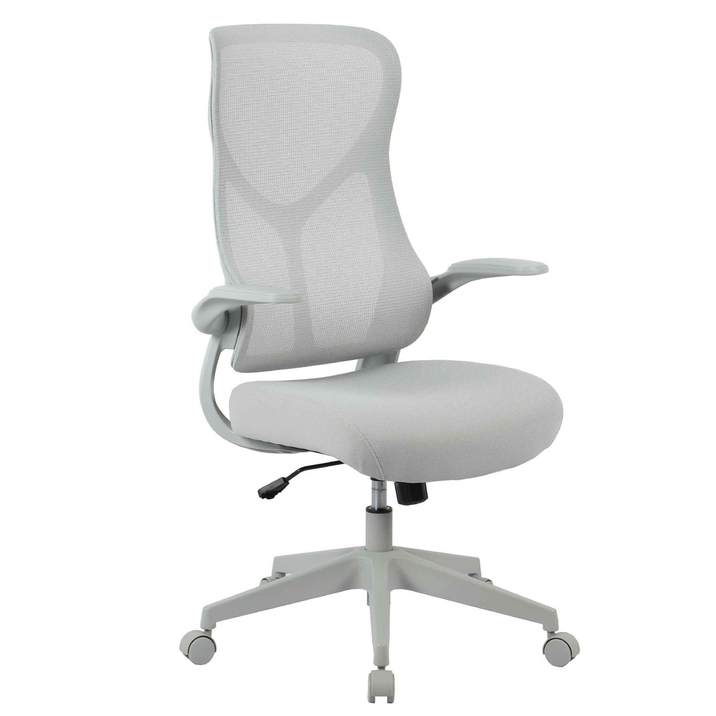 SILLA OFICINA HLC-3699FX-1-24# RESP/MALLA/ COLOR GRIS CON BRAZO