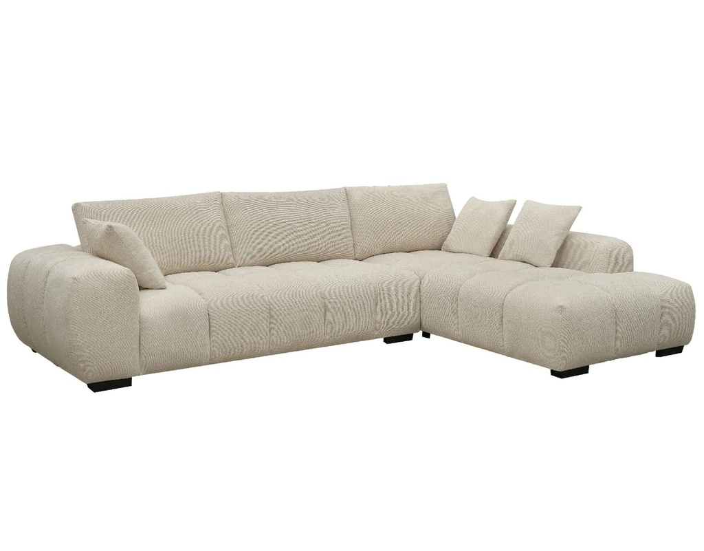 SOFA TELA L* HY-9119# JYMLK23S38-A2# 2S+CLEOP (RHF) BEIGE DERECHO 