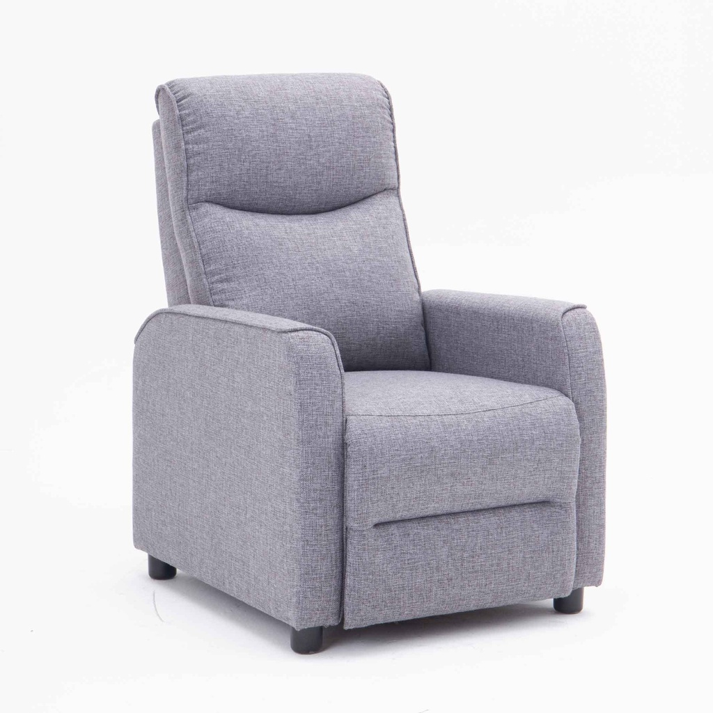 SOFA RECLINABLE TELA P1302A-51# 1PUESTO # GRIS