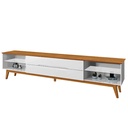 GABINETE P/TV LIMIT# 1497# OFF-WHITE/NATURE 180X39X54CM