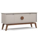 BUFETERO PARIS# 11719# OFF WHITE/NATURE 4PUERTAS 164X45X72CM