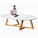 MESITA DE CENTRO CLASSIC#863 # BLANCO/NATURE 90X45X30CM 