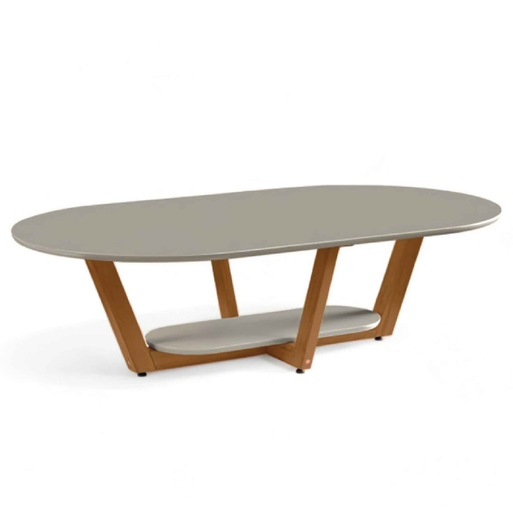 MESITA DE CENTRO ELEGANCE# 10301# OFF WHITE/NATURE 120X68X35CM 