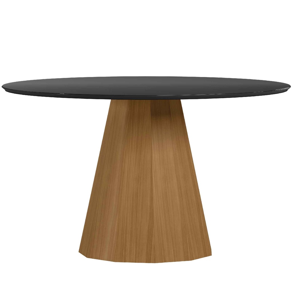 MESA COMEDOR ISIS# REDONDA 964# YPE/PRETO# 135X79CM