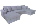 SOFA CAMA TELA L* CZS0025CA-SKD# CLEOP+2P+CLEOP SH4550B-12# GRIS C/ ALMACENAJE