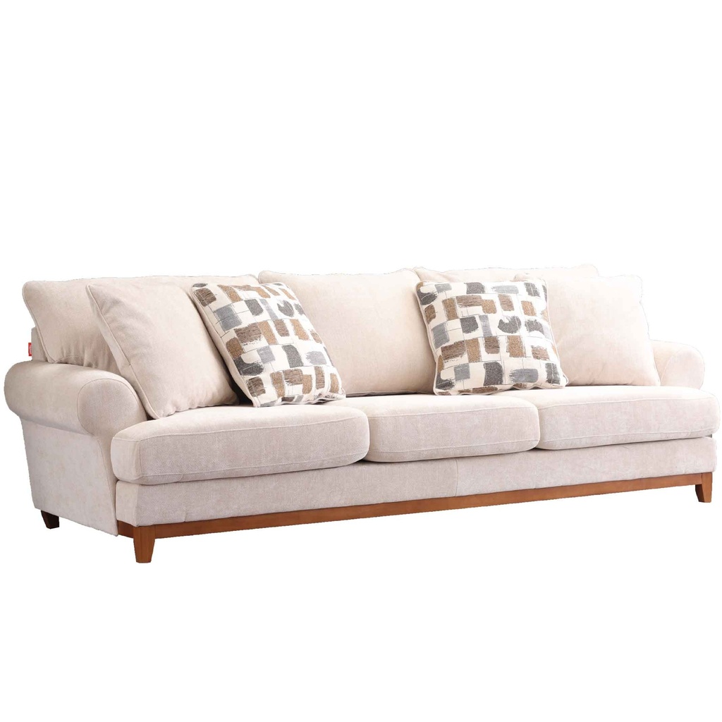 SOFA TELA SS5568AF63D# BUFF-C1052# C/ 4 COJIN# 3 PUESTOS 