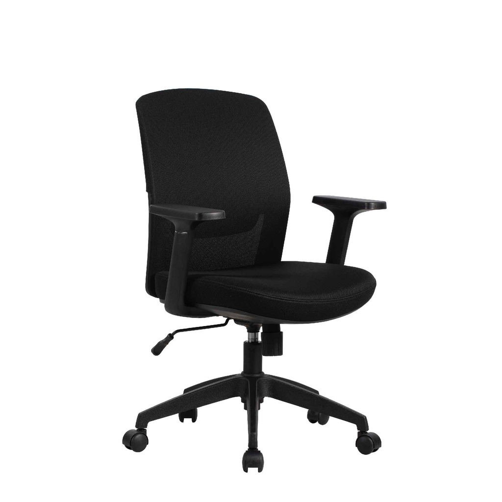 SILLA OFICINA W-258# RESP MALLA/NEGRA LF776-01# TELA GRIS LF776-01 C/BRAZO