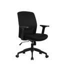 SILLA OFICINA W-258# RESP MALLA/NEGRA LF776-01# TELA GRIS LF776-01 C/BRAZO