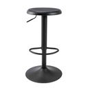 SILLA DE BAR AJUSTABLE ZS-T-12# TODO METAL NEGRO# 