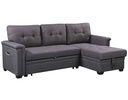 SOFA CAMA TELA 7423# GREY 2CJ