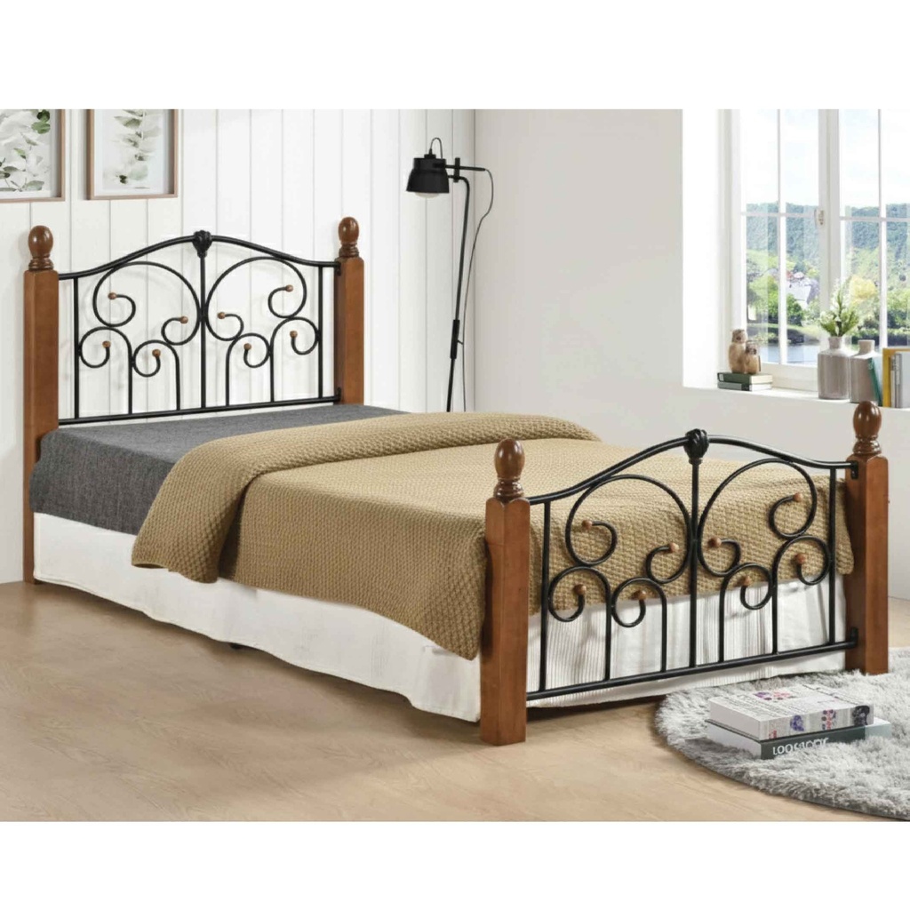 CAMA DE HIERRO FULL 1.40X1.9M DAISY# MAS D.OAK 15945#
