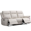 SOFA RECLINABLE CUERO/VINIL RR5628AY53D# 3 PUESTOS
