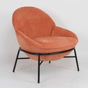 SILLA POLTRONA QH-8172SK# 546-12# ORANGE PATAS DE METAL