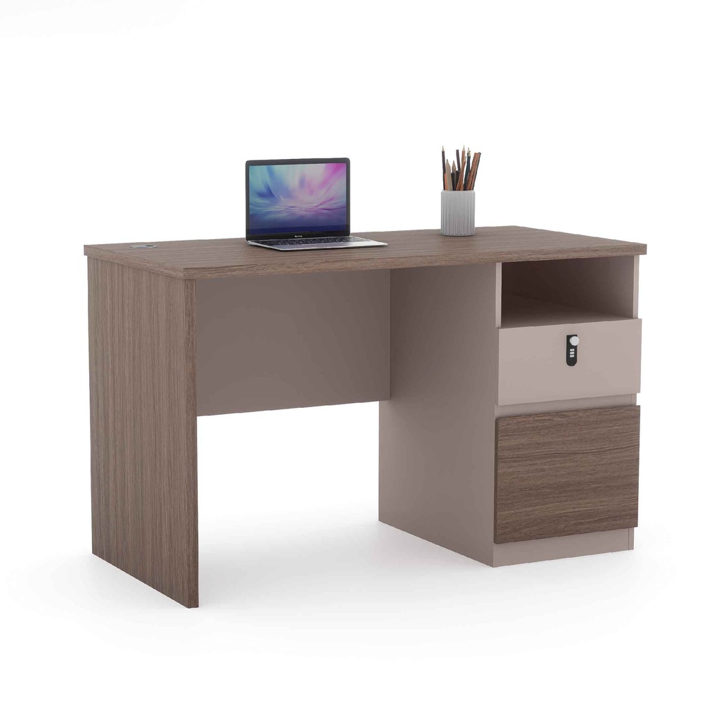 ESCRITORIO P/OFICINA ST05-1206# HU OAK+GREY 2025# 120X60X75CM